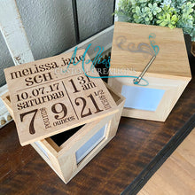 Load image into Gallery viewer, Personalized Photo Cube | Custom Gift | Baby, Wedding, Memorial, Grandparents