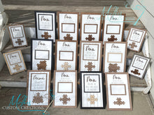 Load image into Gallery viewer, Mom Puzzle Piece Sign | Personalized Mother's Day Gift | You are the Piece | Family Photo Frame