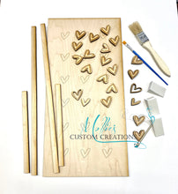 Load image into Gallery viewer, Valentine DIY Paint Kit Bundle, set of 3 | Heart Home Décor | Kids Craft Project Gift