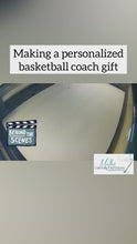 Load and play video in Gallery viewer, Coach's Worth definition & Thank You sign | Basketball Coach Gift | Personalized, players names
