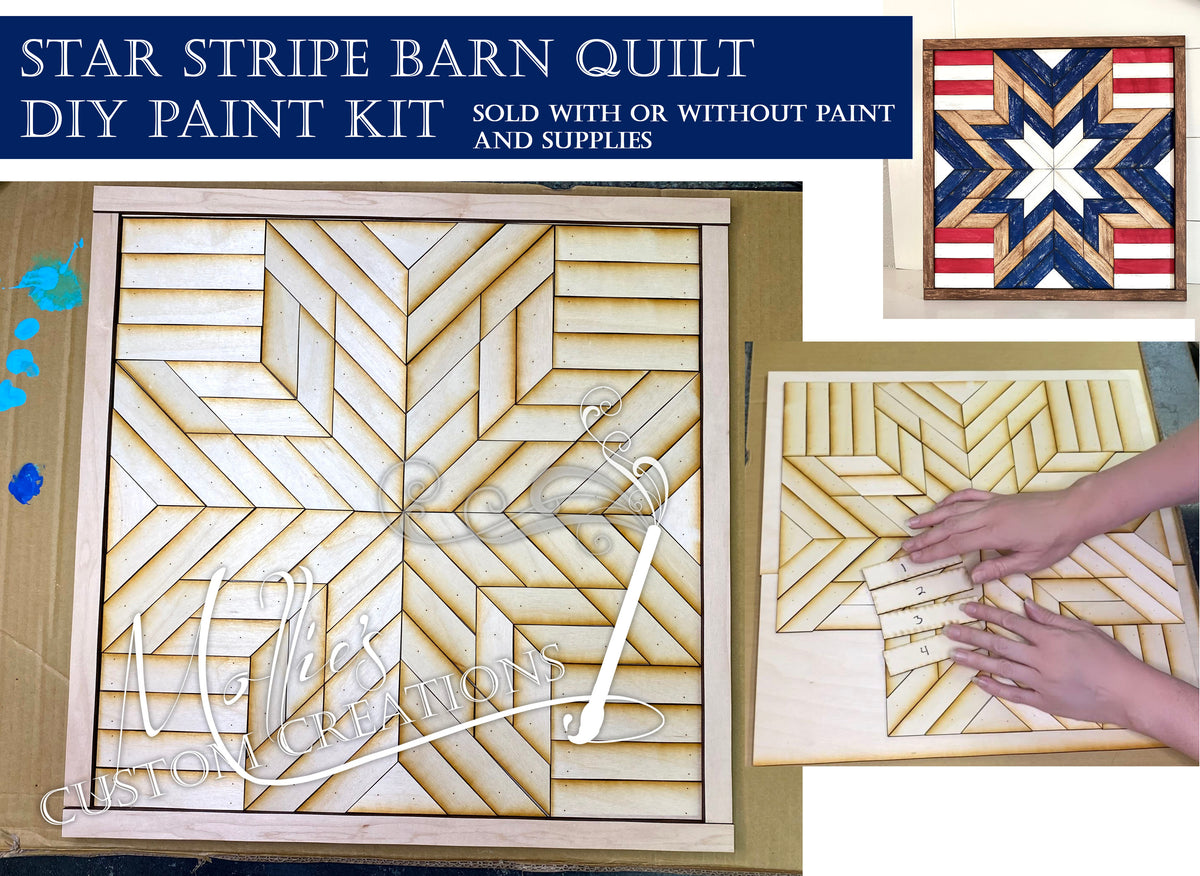 DIY Barn Animal Wood Cutout Paint Kit, Horse Sign Paint Kit