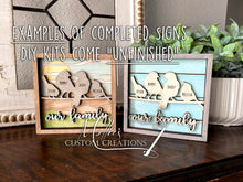 Load image into Gallery viewer, Bird Family Sign DIY Paint Kit, Personalized with Names | Custom Gift | Our Family | Our Nest | Birds on a Wire