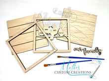 Load image into Gallery viewer, Bird Family Sign DIY Paint Kit, Personalized with Names | Custom Gift | Our Family | Our Nest | Birds on a Wire