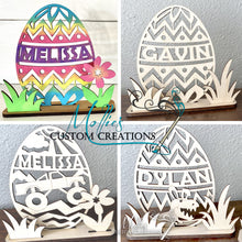 Load image into Gallery viewer, Easter Egg DIY Paint Kit, Cut out design, Personalized | Easter Basket Filler Idea | Dinosaur, Monster Truck | Easter Décor