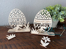Load image into Gallery viewer, Easter Egg DIY Paint Kit, Cut out design, Personalized | Easter Basket Filler Idea | Dinosaur, Monster Truck | Easter Décor
