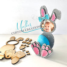 Load image into Gallery viewer, Easter Bunny Photo Frame & Egg Holder DIY Paint Kit | Kids Art Craft Project | Custom Easter Gift | Spring Décor