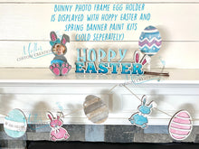 Load image into Gallery viewer, Easter Bunny Photo Frame & Egg Holder DIY Paint Kit | Kids Art Craft Project | Custom Easter Gift | Spring Décor