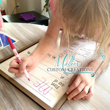 Load image into Gallery viewer, First Day of School Sign | Reusable Back to School Photo Prop | Dry Erase Whiteboard | 1st Day Questionnaire