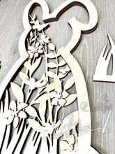 Load image into Gallery viewer, Floral Bunny DIY Paint Kit | Spring Décor | Easter Décor | Large Display | Art Project