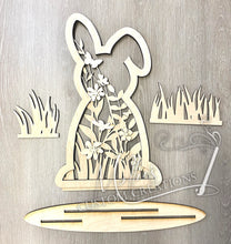 Load image into Gallery viewer, Floral Bunny DIY Paint Kit | Spring Décor | Easter Décor | Large Display | Art Project
