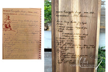 Load image into Gallery viewer, Custom Handwritten Recipe Cutting Board | Engraved Family Recipe | Personalized Gift