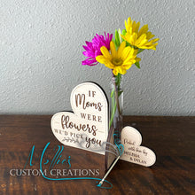 Load image into Gallery viewer, If Moms Were Flowers Test Tube Vase Holder  | Heart Plant Propagation Stand | Mother's Day Gift | Fresh Picked Flowers Holder | Glass Plant Vase