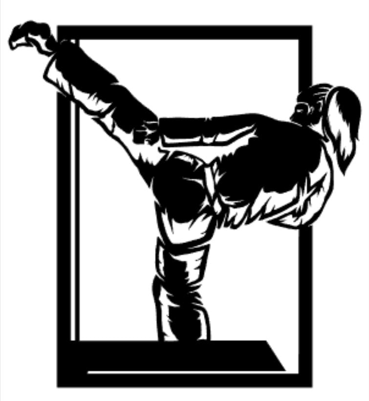 Custom Martial Arts Sign or Sports Photo Frame, Personalized Plaque