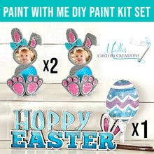 Load image into Gallery viewer, Paint With Me DIY Paint Easter Kit Set | Mommy and Me Art Project | Hoppy Easter | Bunny Egg Holders