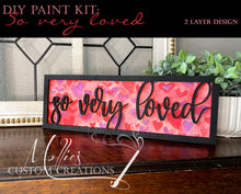 Load image into Gallery viewer, 'So Very Loved' DIY Paint Kit | Art Craft Project | Gift for Loved One