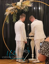 Load image into Gallery viewer, Unity Puzzle for Wedding Ceremony | Personalized | Triangle with 2 Hearts and Cross