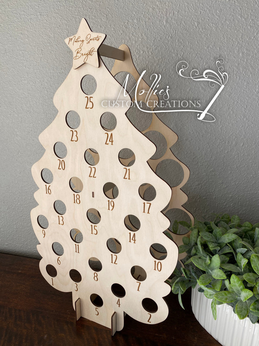 Adult Advent Calendar Trees | Mini Wine Bottle | Mini Liquor Bottle | –  Mollie's Custom Creations