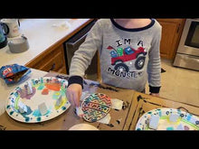 Load and play video in Gallery viewer, Easter Egg DIY Paint Kit, Cut out design, Personalized | Easter Basket Filler Idea | Dinosaur, Monster Truck | Easter Décor