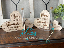 Load image into Gallery viewer, If Moms Were Flowers Test Tube Vase Holder  | Heart Plant Propagation Stand | Mother&#39;s Day Gift | Fresh Picked Flowers Holder | Glass Plant Vase
