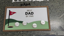 Load and play video in Gallery viewer, Best by Par personalized Golf sign | Gift for Dad, Mom, Grandma, Grandpa | Golfing Décor
