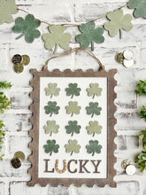 Load image into Gallery viewer, Lucky Stamp DIY Paint Kit | St. Patrick&#39;s Day Décor | Kid&#39;s or Adult Craft Project | Clover
