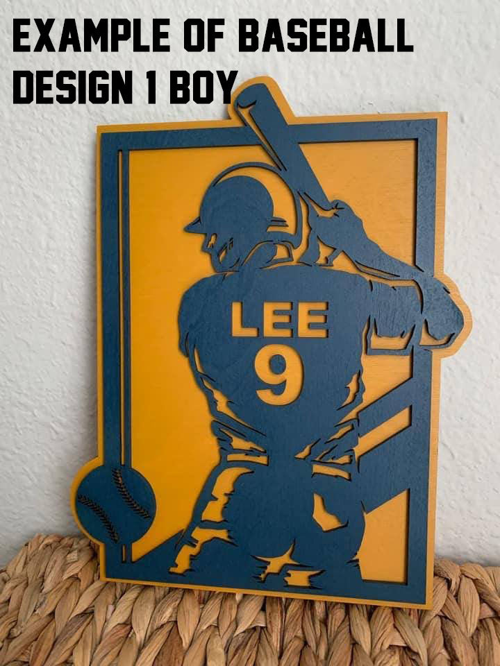 Custom Father's Day baseball sign/plaque