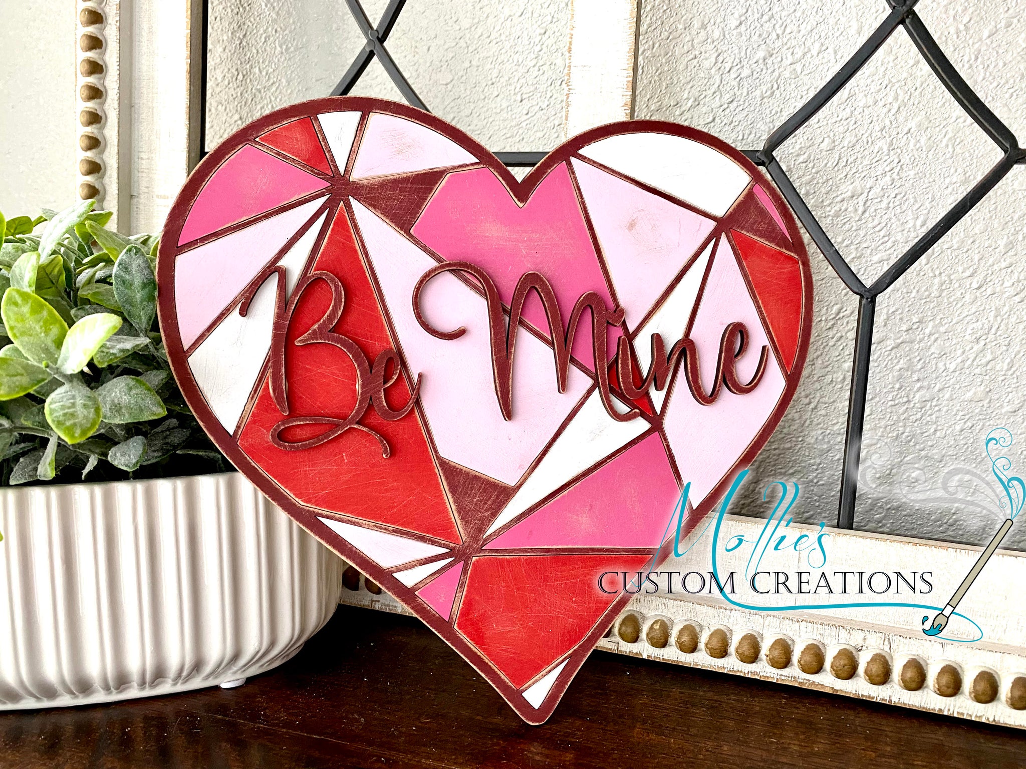  Handmade Wooden Heart Ornaments, Valentine's day Wood Decor,  Hand Carved Wooden Hearts 3d Painted Red Heart (Simple, red) : Handmade  Products
