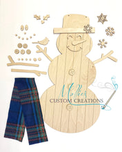 Load image into Gallery viewer, Build A Snowman DIY Paint Kit | Craft Kit | DIY Winter Décor | Christmas
