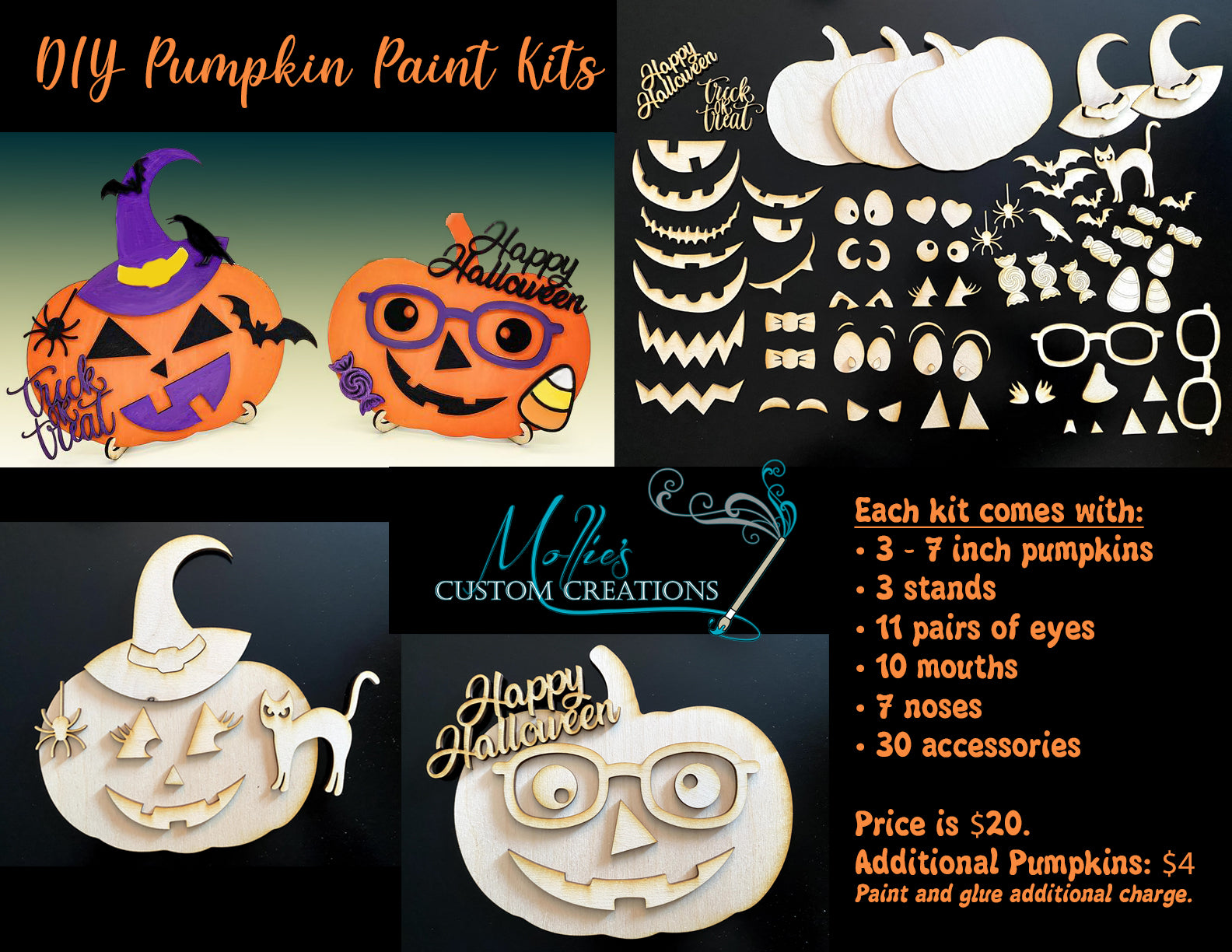 10 Pumpkin Painting Kit JockTwylabelle 10 pumpkin painting kit jocktwylabelle