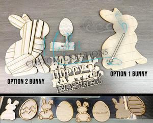 Easter / Spring Décor DIY Paint Kit, FULL set!! DIY Craft Kit | Hoppy Easter | Art Project