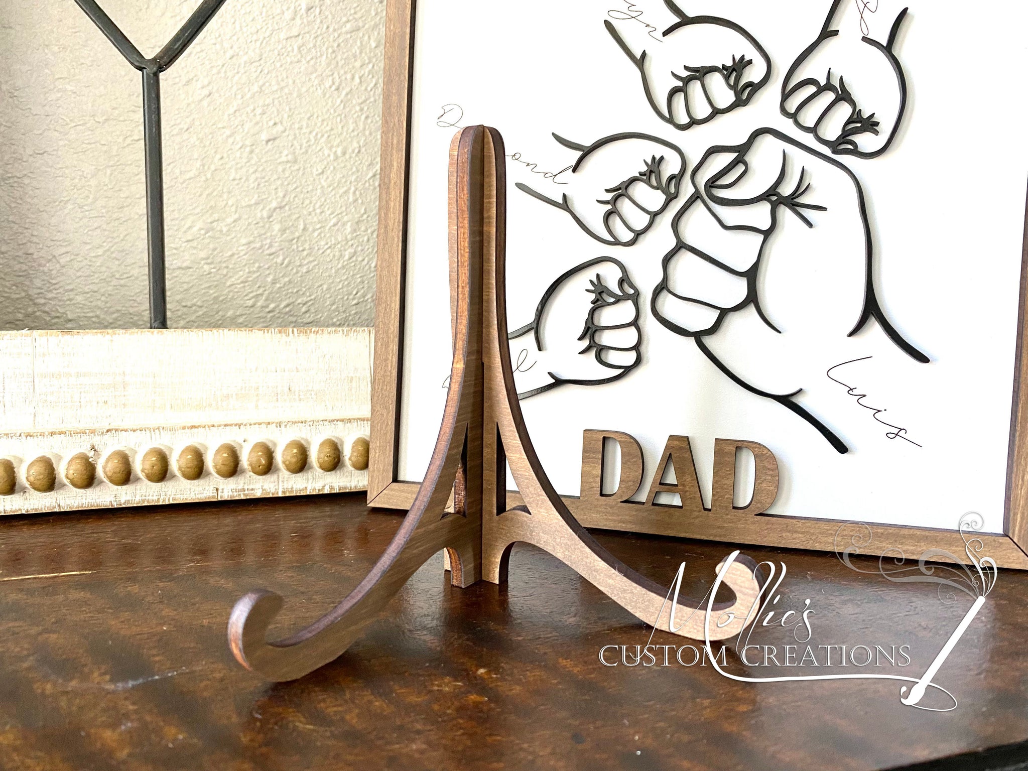 Father's Fist Bump Sign, Birthday Gift