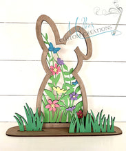 Load image into Gallery viewer, Floral Bunny DIY Paint Kit | Spring Décor | Easter Décor | Large Display | Art Project
