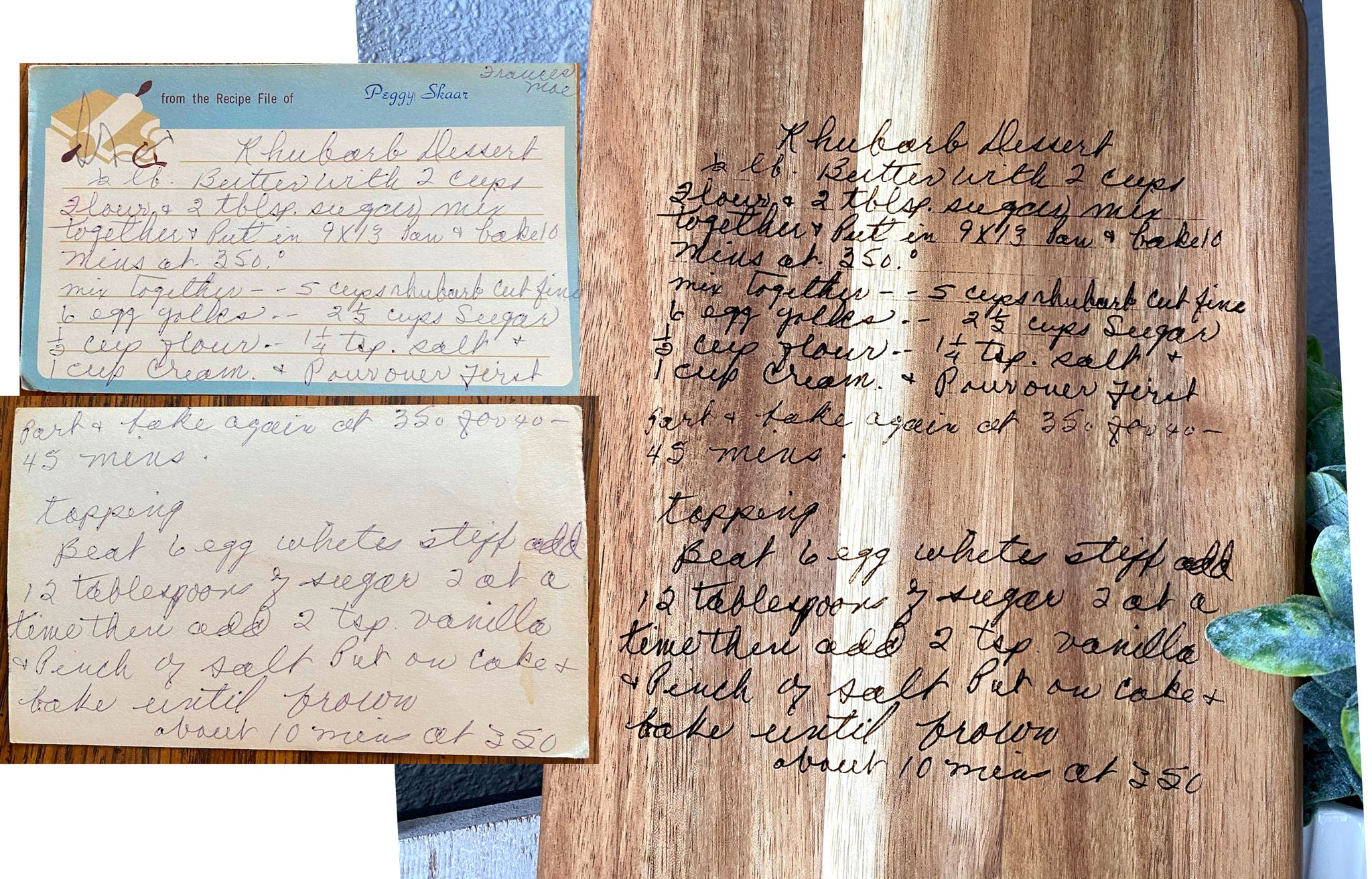 Personalized Recipe Cutting Boards  Engrave Your Favorite Handwritten  Recipes