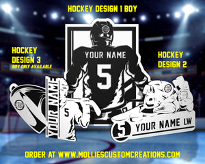 Customizable Sports Hockey Football Player Jersey Pattern 