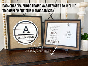 Only Thing Better than Having you as a Dad, Grandpa Photo Frame Sign, Personalized | Father's Day Gift | Grandparent's Day | Gift for Him