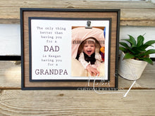 Load image into Gallery viewer, Only Thing Better than Having you as a Dad, Grandpa Photo Frame Sign, Personalized | Father&#39;s Day Gift | Grandparent&#39;s Day | Gift for Him
