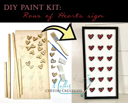 Valentine Décor DIY Paint Kit, FULL set!!