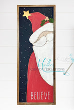 Load image into Gallery viewer, Santa Believe Christmas Sign DIY Paint Kit | Craft Kit | DIY Winter Décor | Cute Peeking Santa
