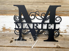 Load image into Gallery viewer, Split Letter Acrylic Family Name Monogram | Outdoor Décor
