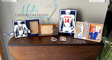 Load image into Gallery viewer, Custom Football Player Sign, Personalized Plaque, Sports Photo Frame
