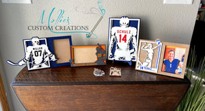 Custom Baseball / Softball Player Sign, Personalized Plaque, Sports Photo Frame