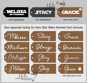 Customize Your Stocking Tags with Printable Name Labels