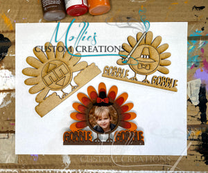 DIY Turkey Photo Frame Paint Kit | Fall Décor | Thanksgiving Kids Craft Project