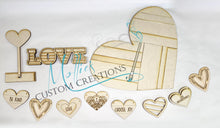 Load image into Gallery viewer, Valentine Décor DIY Paint Kit, FULL set!! | DIY Craft Kit | Valentine’s Day | Art Project | Farmhouse Sign
