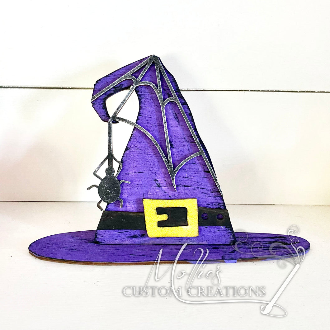 Witch Hat DIY PAINT KIT | Halloween Décor | DIY Layered Wood Craft Kit | Kids Art Project