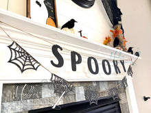 Load image into Gallery viewer, DIY Paint Kit: Spooky Spiderweb Garland Banner Décor | Halloween Kids Craft Project | web
